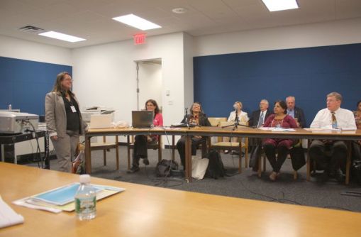 WECF's Alexandra Caterbow introduces Side Event on Asbestos during CSD