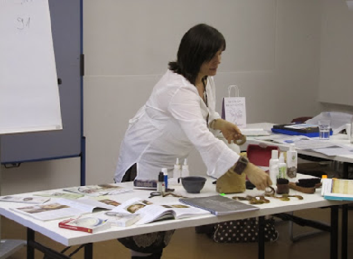 Training by Birgit Pesin, an ecological hairdresser, Munich October 2013